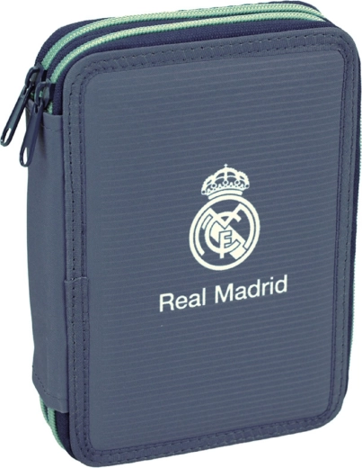 Dviaukštis mokyklinis penalas Back me up Real Madrid, pilnai sukomplektuotas – 1 vnt.
