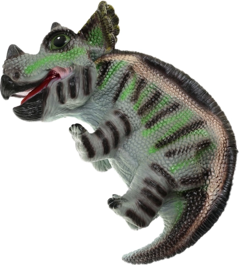 Žalias dinozauriuko rankinis lėlių teatro personažas 42 cm