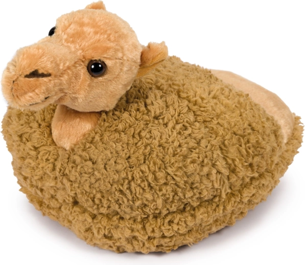 Šildanti pliušinė kupranugario šlepetė Cozy Noxxiez
