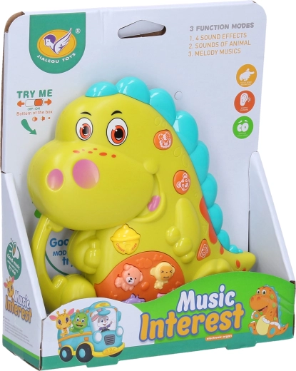 Walking dinosaur with light and sound effects 14 cm - 1 piece