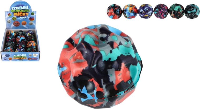 Ypač šokinėjantis putų kamuoliukas „meteoritas“ 6 cm, spalvų mišinys