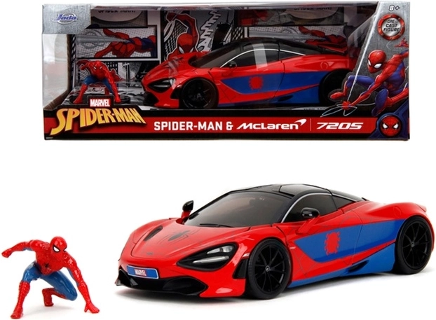 JADA Spider-Man McLaren 1:24 su figūrėle