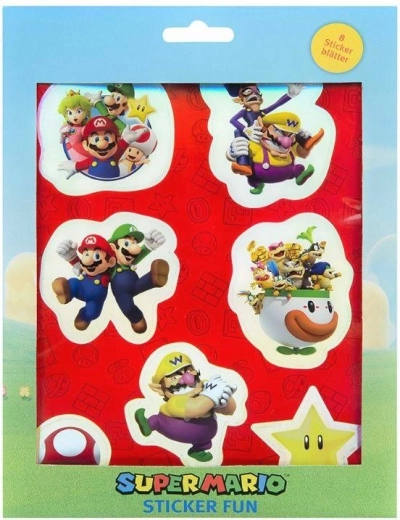 Super Mario Sticker Set (8 sheets)