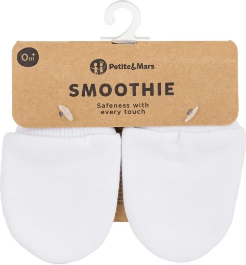 Petite&Mars kūdikių pirštinaitės Smoothie Infinity white