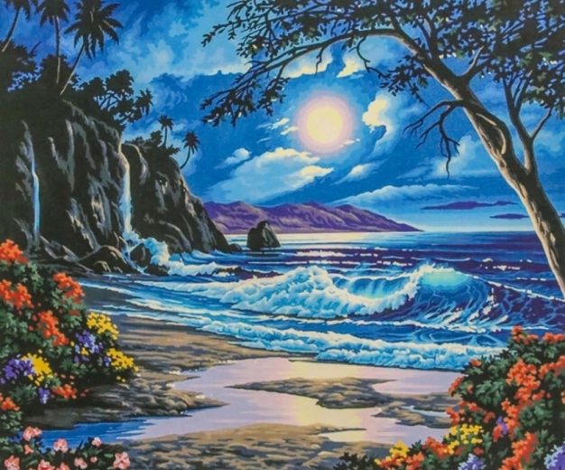 Norimpex Tapyba pagal skaičius „Rojus naktį“ 40 × 50 cm