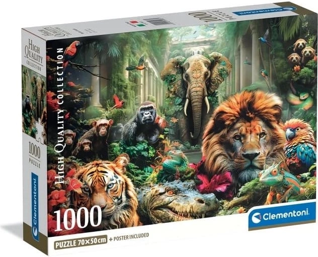 Clementoni dėlionė „Paslaptingos džiunglės“ (1000 dalių)