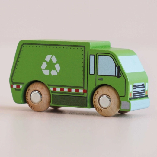 Le Toy Van wooden recycling truck Rudy