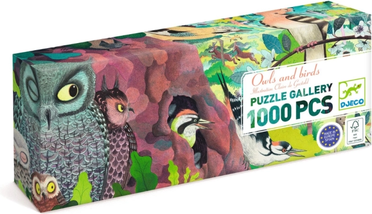 Djeco Owl and Bird Puzzle, 1000 Pieces