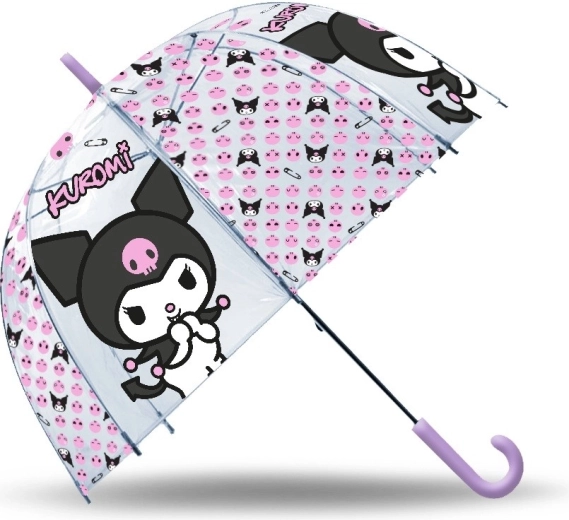 Skaidrus rankinis skėtis KUROMI 19″