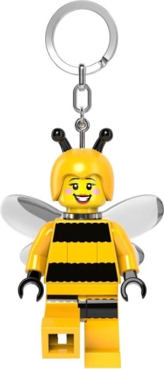 Šviečiantis LEGO minifigūrėlės raktų pakabukas „Kamanės mergaitė“