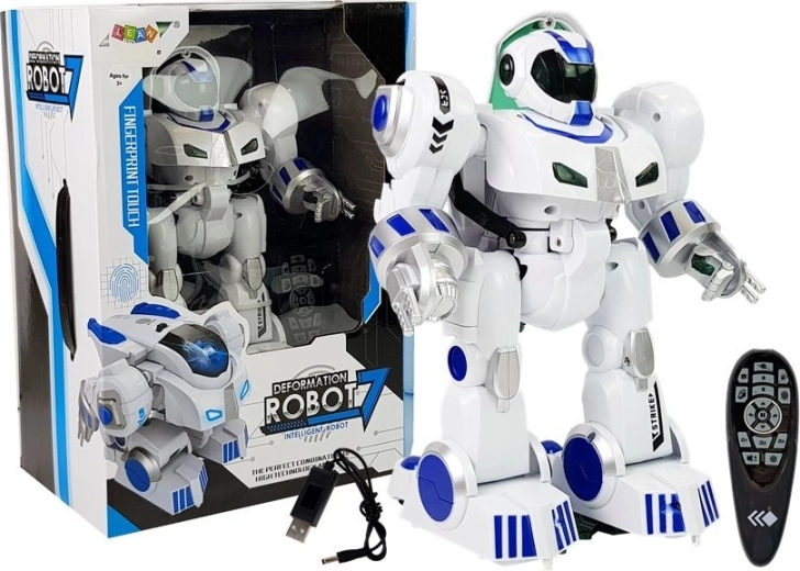 Interaktyvus nuotoliniu būdu valdomas robotas 2 viename su šokiais ir LED šviesomis