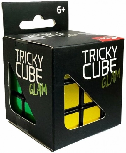 Simba puzzle cube with a glossy metallic finish