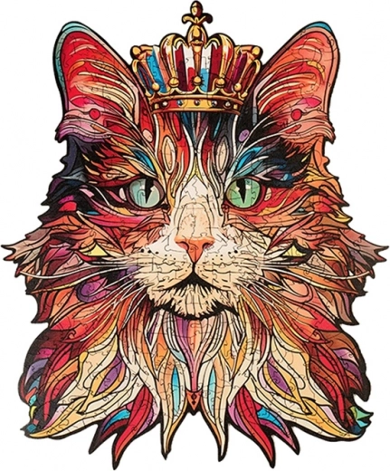 Wooden Puzzle Cat King from Puzzle Paradise