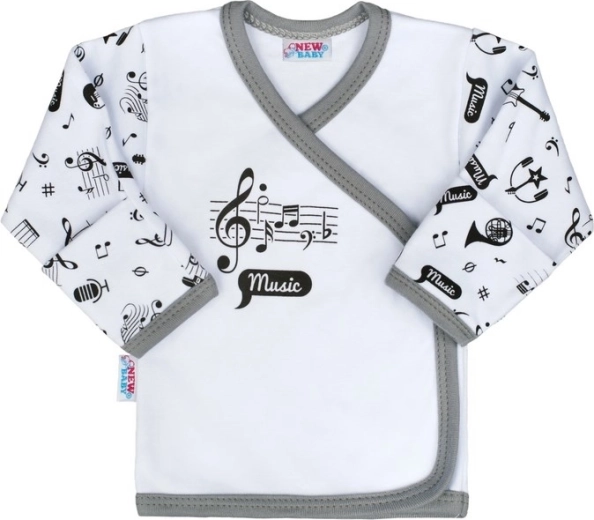 Kūdikių medvilniniai marškinėliai NEW BABY Music, dydis 56 (0–3 mėn.)
