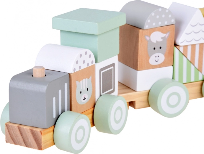 Pleasant wood and pastel design