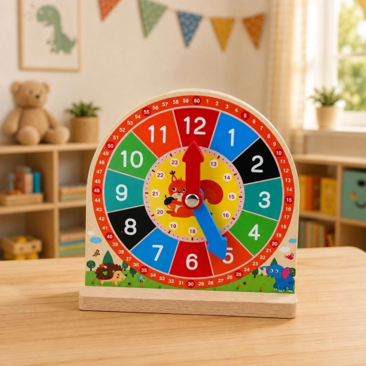 Stable wooden design for learning at home and in kindergarten