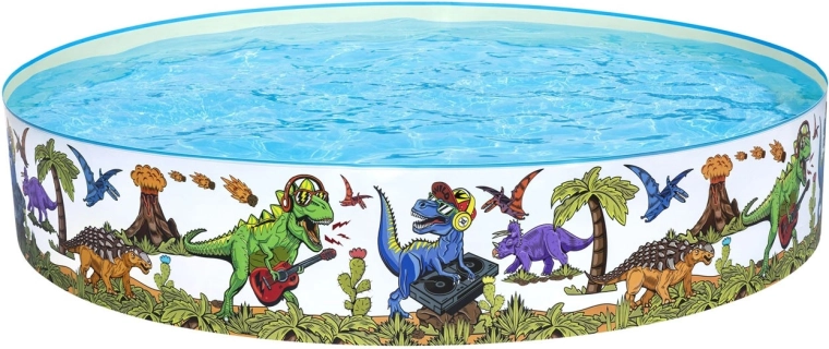 Žaismingas dizainas su dinozaurais