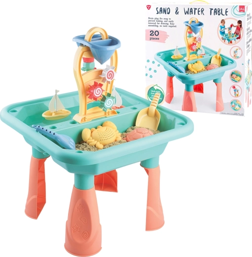 Playgo vandens ir smėlio stalas – 20 dalių rinkinys