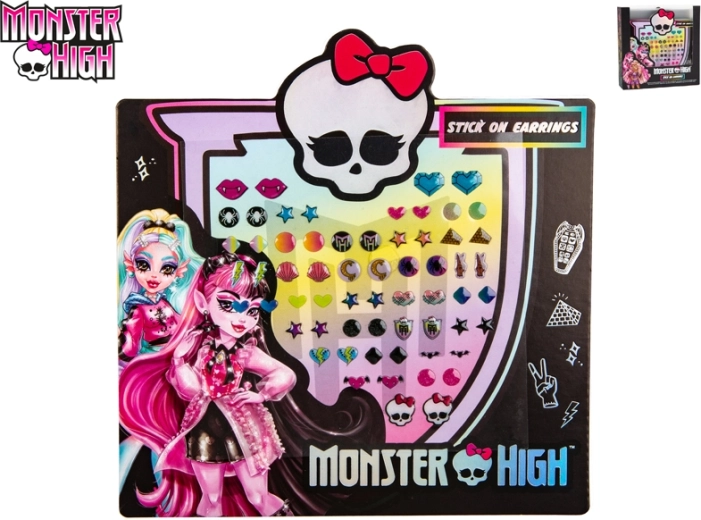 Monster High Stick-on Earrings – Set of 24 for Kids