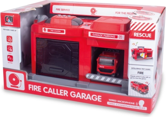 Firefighter Play Set – Garage with Lights and Sounds