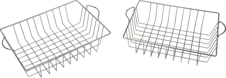 Masterkidz Metal Fruit and Vegetable Baskets for Children's Play Kitchen - 2 pcs