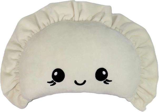 Kreminis pliušinis pirohas 42 cm