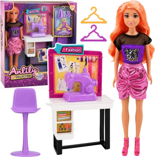 Anlily Fashion Designer – Doll with Sewing Studio and Accessories