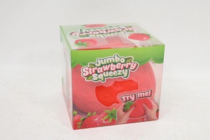 Anti-stress squeeze squishy stress ball strawberry jumbo 15 cm - 1 piece