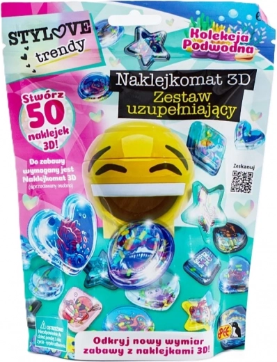 3D lipdukų rinkinys – povandeninis pasaulis vaikams