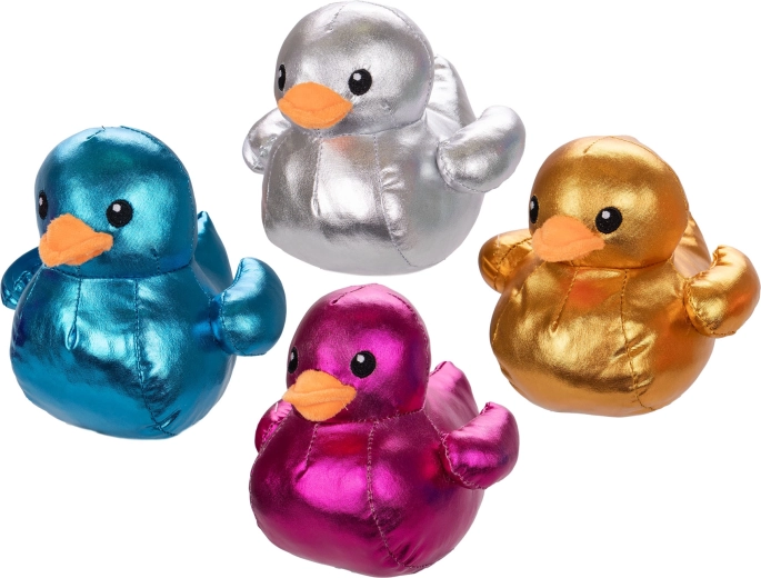 Metalinis pliušinis ančiukas 15 cm