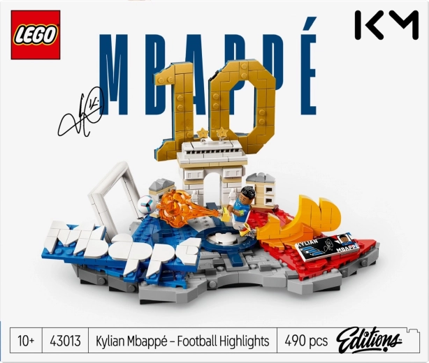 Kyliano Mbappé minifigūrėlė veiksmo pozoje