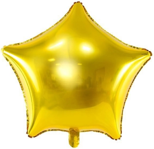 Auksinis folinis balionas žvaigždė 45 cm