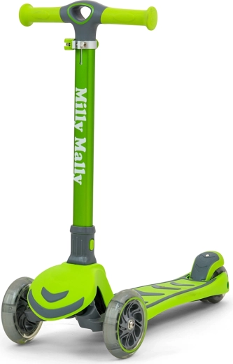 Milly Mally Boogie Green Children's Three-Wheeled Scooter