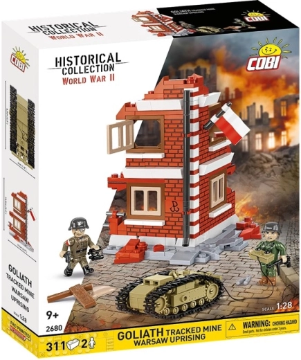 COBI Historical Collection WWII Goliath – nuotoliniu būdu valdoma mina iš 1944 m. Varšuvos sukilimo