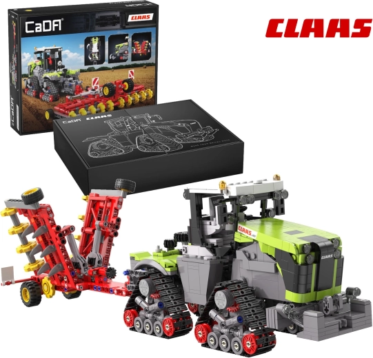 CaDA konstruktorius – CLAAS XERION 5000 TRAC TS vikšrinis traktorius 1:32 (1336 detalės)