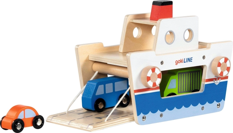 Komplekte yra 3 medinės transporto priemonės