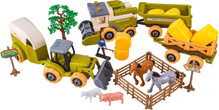 Detachable trailers and movable elements