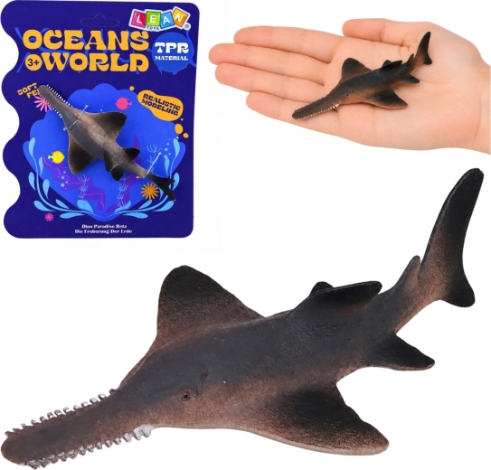 Rubber realistic swordfish figurine 15 cm