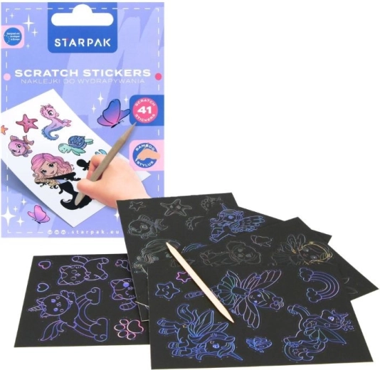 Fantasy scratch-off stickers (41 pcs)