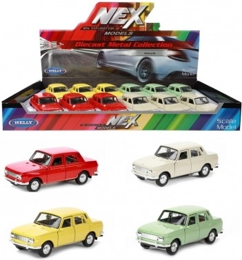 Automobilis Welly Wartburg 353 metalas/plastikas 12 cm, 4 spalvos, su atgaliniu užtraukimu