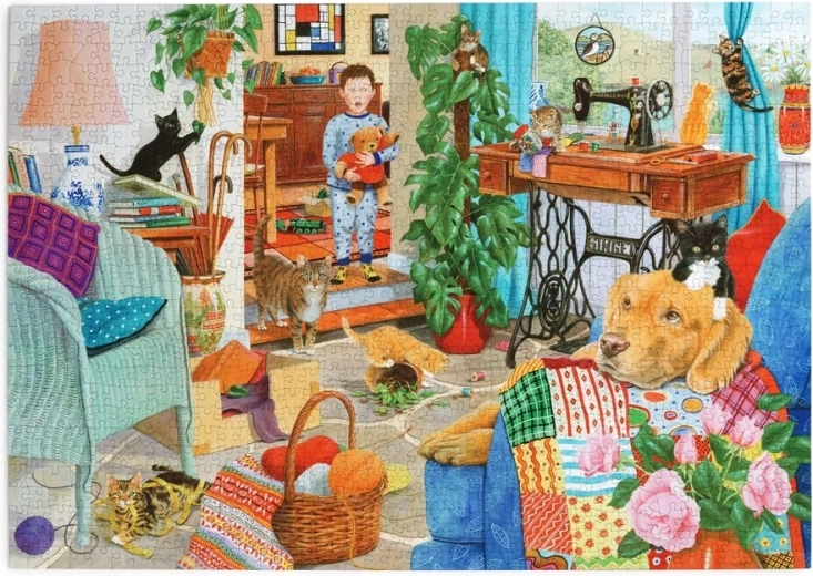 House of Puzzles Cat Capers 1000-Piece Puzzle