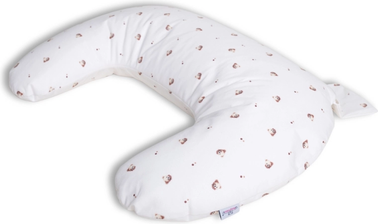 Babymatex nursing and positioning pillow miniRelax jersey 150 cm stars – Teddy bear