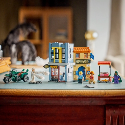 4 minifigūrėlės ir kapitono Smokerio motociklas