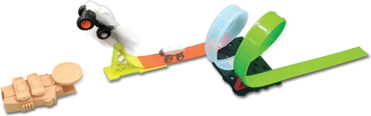 Maisto Cyber Racers Micro Monster Spin and Smash lenktynių trasa