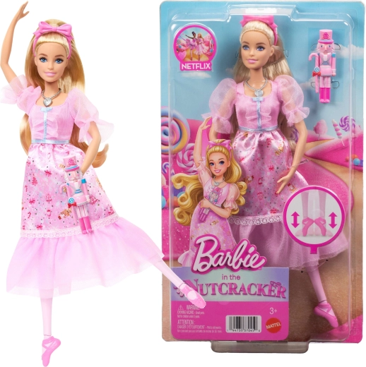 Barbie Spragtukas – balerina Klara rožiniuose naktiniuose marškiniuose