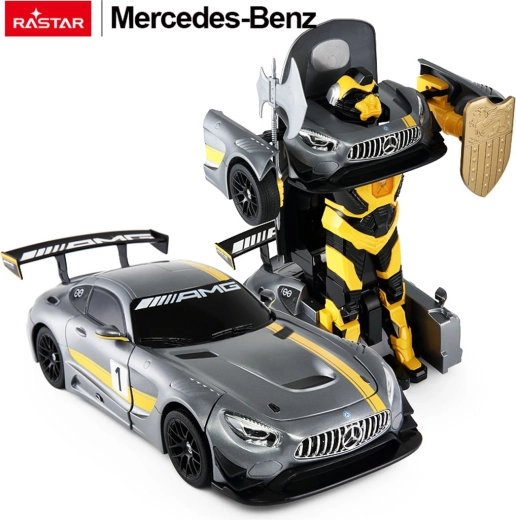 Rastar RC car and robot 2-in-1 Mercedes‑AMG GT3 1:14 grey