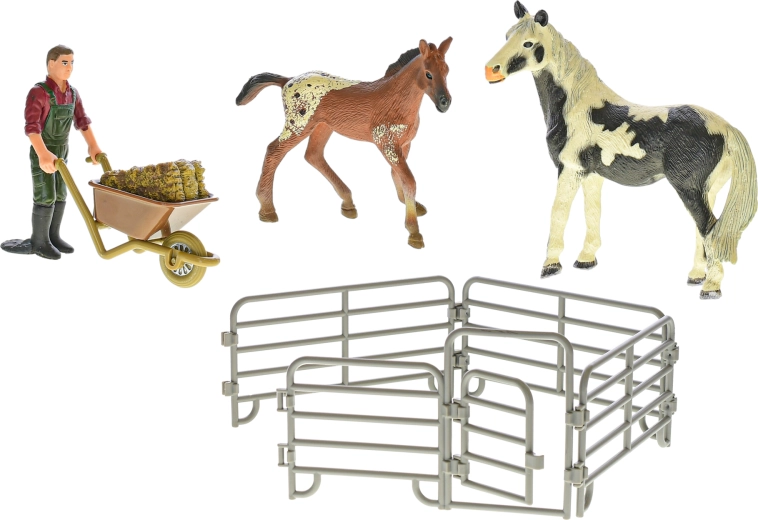 Horse and foal for stable play
