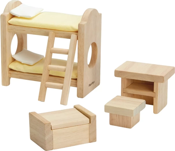 PlanToys children's room for the classic dollhouse