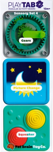 Fat Brain sensorinių žaislų rinkinys PlayTab Tile Set 4