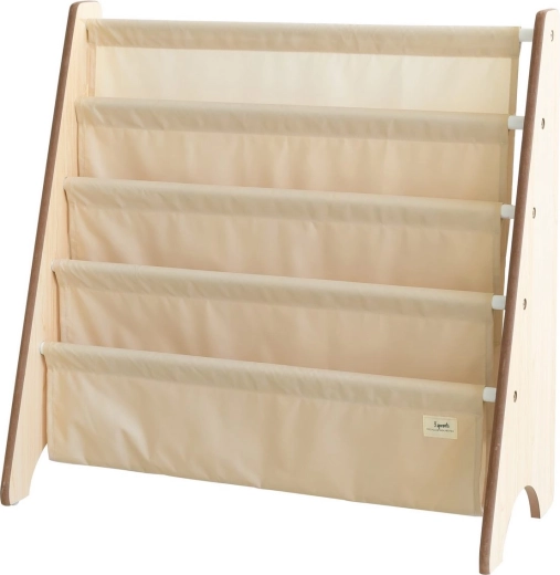 3 Sprouts book rack recycled solid/beige